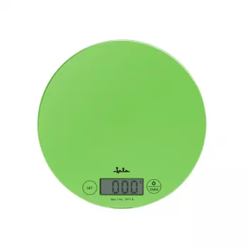 Elektroninen keittiövaaka JATA 722P vihreä läpinäkyvä neliömäinen