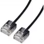 ROLINE UTP-patchkaapeli Cat.6A erittäin lyhyt RJ45 musta 0,5 m - verkko - CAT 6a (21.15.4460)