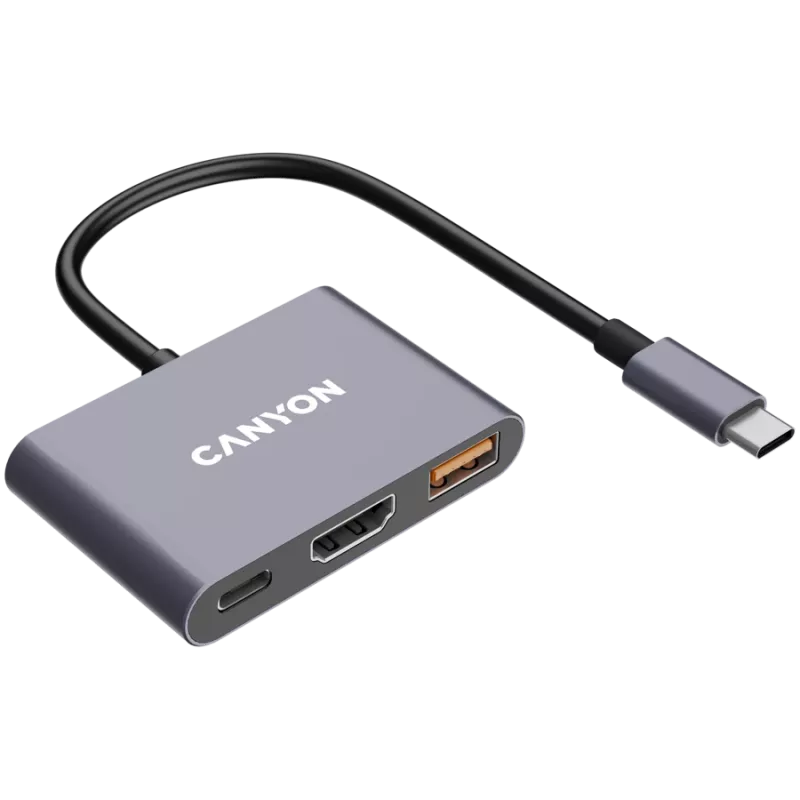 Canyon DS-4 USB Type-C -keskitin 10000 Mbit/s HDMI USB 3.2 Gen 2