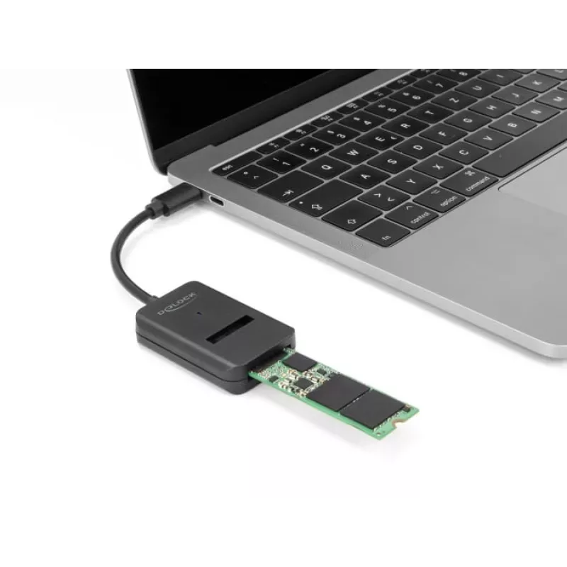 DeLOCK yhdistelmämuunnin M.2 NVMe PCIe SATA SSD USB Type-C 10 Gbit/s