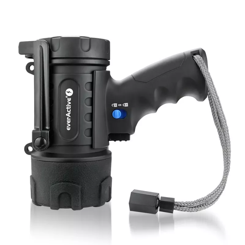 everActive SL-500R Hammer ladattava LED-valonheitin, 500 lm, IP67, USB-C, musta