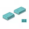 DeLOCK kuitujatkos HD LC Hexaplex naaras LC Hexaplex naaras aqua
