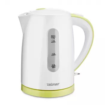 Vedenkeitin Zelmer 1,7 L 2200 W valkoinen keltainen
