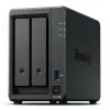 NAS Synology DiskStation DS725+ 2-Bay Ryzen R1600 4GB DDR4 ECC, 2.5GbE, 2x M.2, RAID-tuki, 0TB, musta