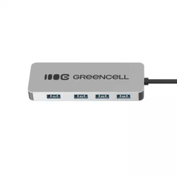 USB-keskitin Green Cell HUB-GC-C4A — 4-porttinen USB-C 3.0 -keskitin
