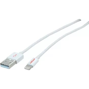 ROLINE - Lightning-kaapeli - Lightning (M) - USB (M) - 15 cm - suojattu - valkoinen - valettu - Apple iPad/iPhone/iPod (Lightning) (11.02.8326)