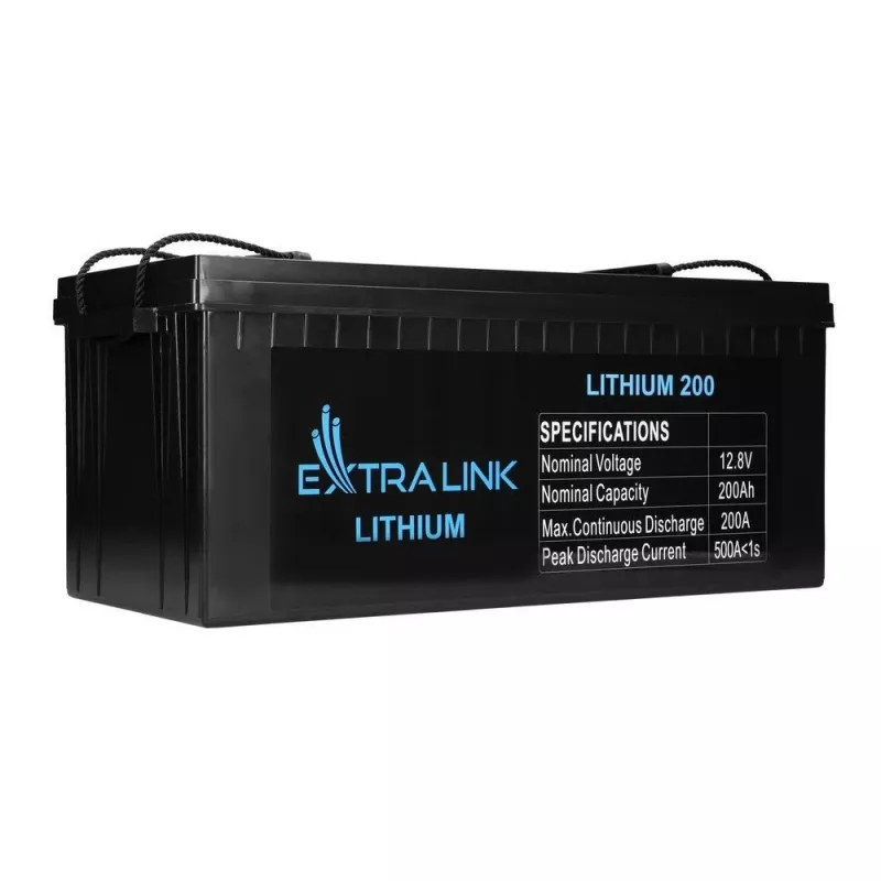 Extralink EX.30479 teollisuuden ladattava litiumrautafosfaatti- (LiFePO4) akku, 12,8 V, 200 Ah