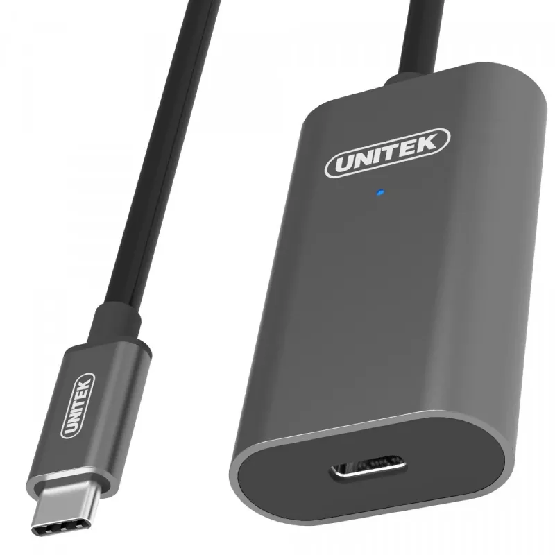 USB-kaapeli UNITEK U305A 5m USB 3.2 Gen 1 USB C harmaa