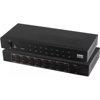 HDMI-splitteri ShiverPeaks 05-03016 – 1× tulo 16× lähtöön, tukee 4K2K
