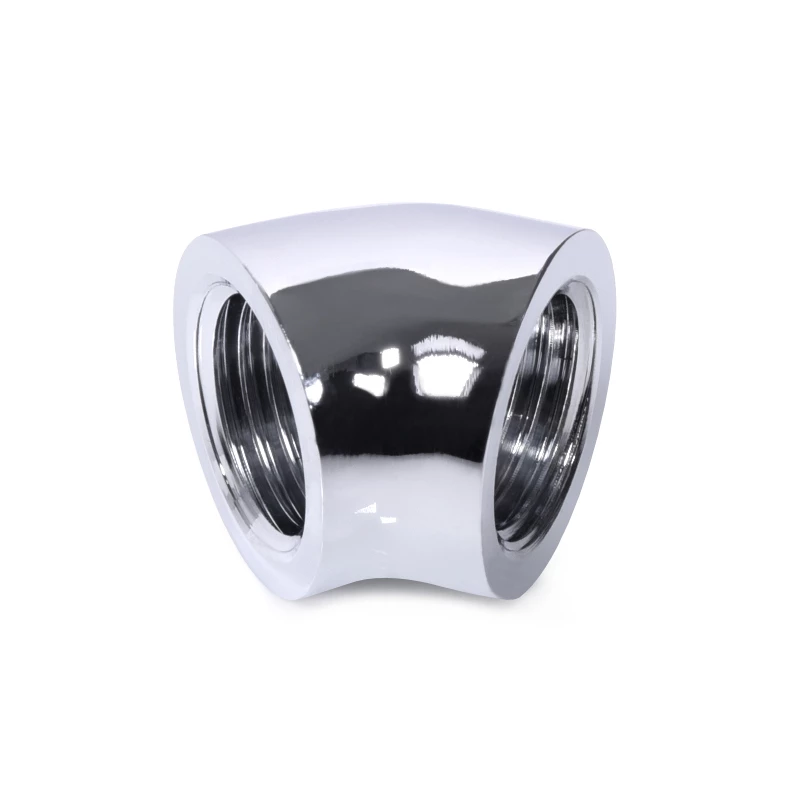 Alphacool 17593 45° letkuliitin, G1/4 sisäkierre – G1/4 sisäkierre, kromi