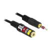 Audiokaapeli DeLOCK 84668 3 m 3,5 mm musta