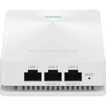 Langaton tukiasema Grandstream GWN7661E — dualband 2,4/5 GHz, 1201 Mbps, PoE, 3x RJ-45, valkoinen
