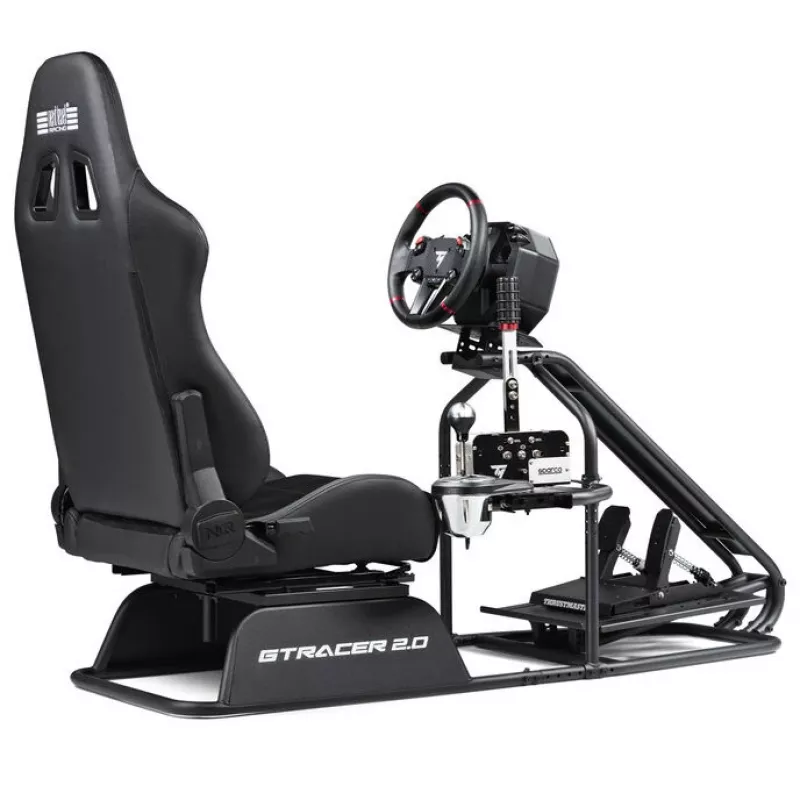 Racing-simulaattorikokoonpano Next Level Racing GTRacer 2.0 musta säädettävä istuinrunko