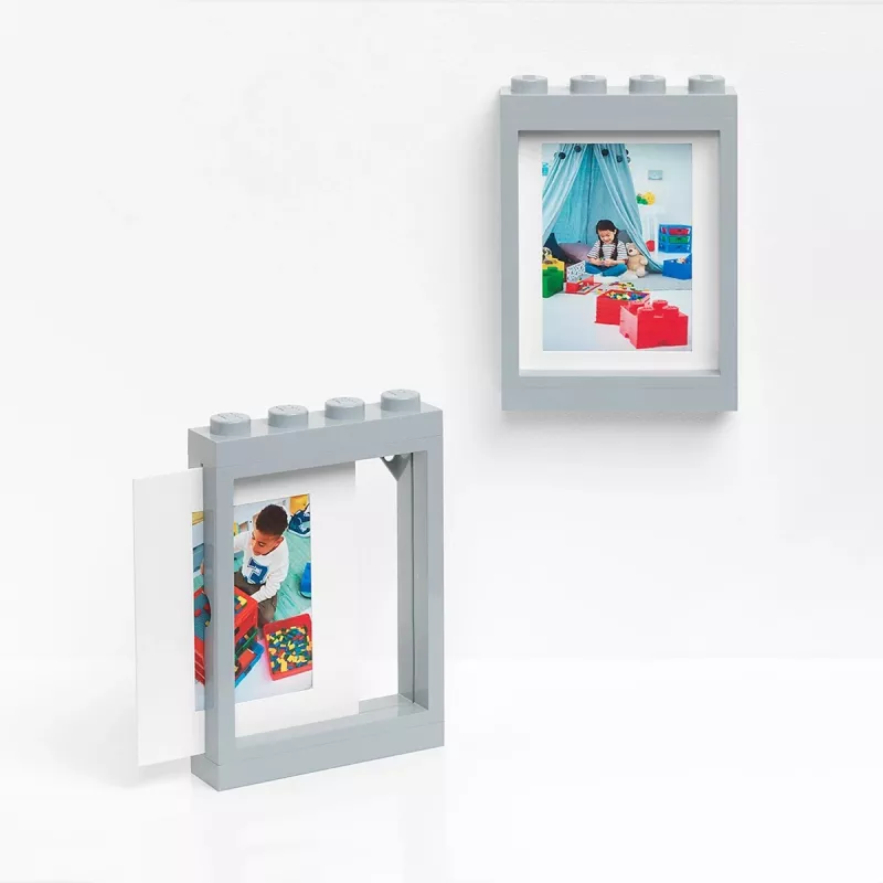 Valokuvakehys Room Copenhagen LEGO valokuvakehys kiviharmaa vaaleanharmaa