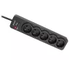 Tracer PowerGuard PRO musta 5 AC-pistorasiaa 1,6 m 3680 W