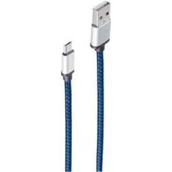 ShiverPeaks BS14-50020 - 0,9 m - USB A - Micro-USB B - USB 2.0 - 480 Mbit/s - sininen