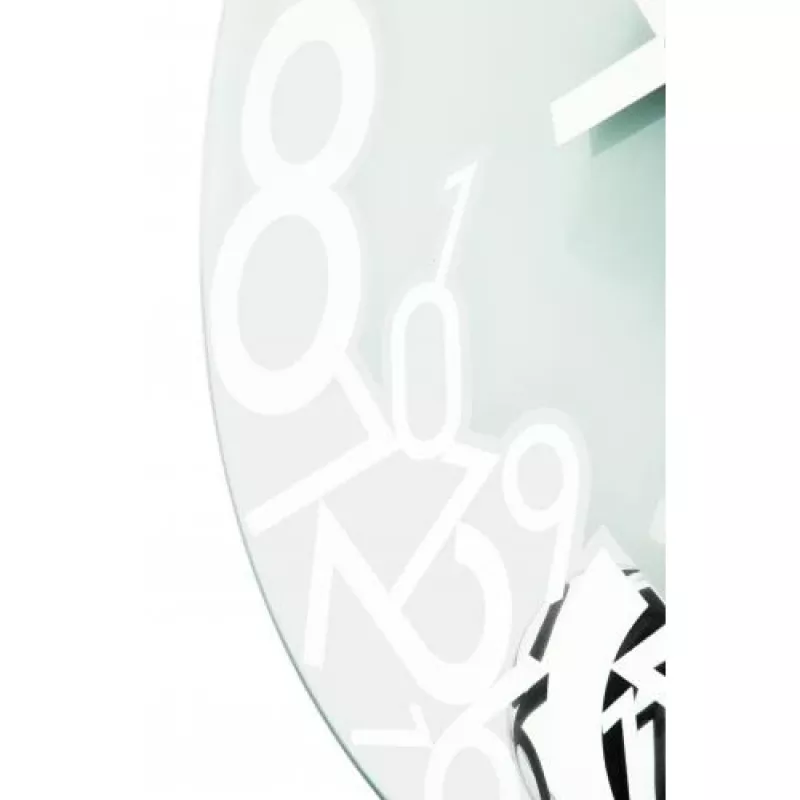 NeXtime kello 8115 Dropped, Ø43 cm, seinäkello, hopea