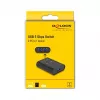 DeLOCK USB-kytkin 2 PC 1 laitteeseen 5 Gbps musta