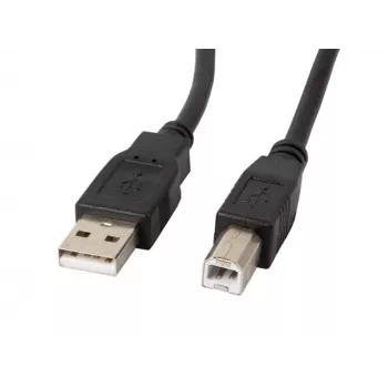 Lanberg CA-USBA-11CC-0010-BK USB-kaapeli 1 m 2.0 USB B musta