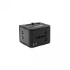Matkasovitin SBOX TA-23 kaksois-USB-laturilla ja yleisellä pistokeyhteensopivuudella