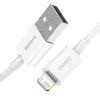 Baseus CALYS-A02 matkapuhelinkaapeli valkoinen 1 m USB A Lightning