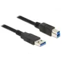 USB-kaapeli DeLOCK 85066 USB 3.2 Gen 1 1 m USB A USB B musta