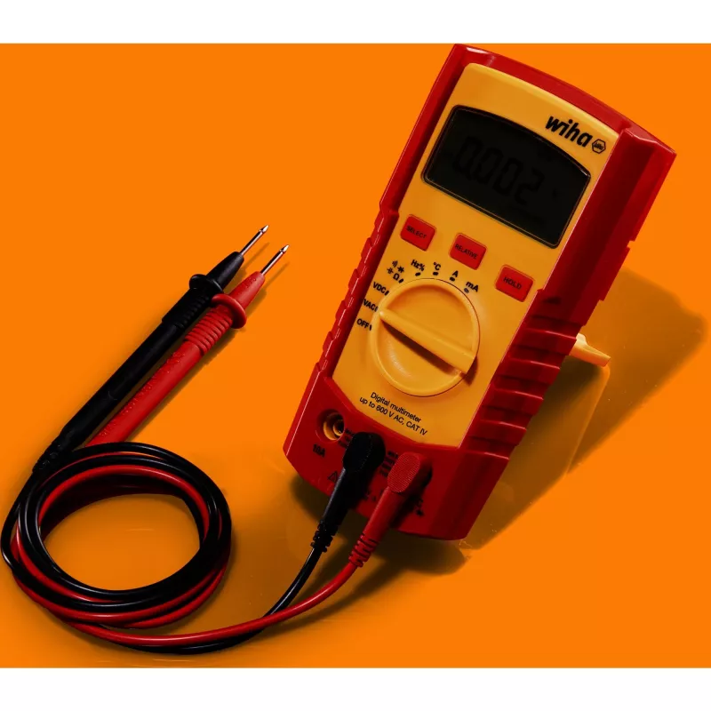 Yleismittari Wiha 45218 — digitaalinen yleismittari, enintään 600 V AC, CAT IV