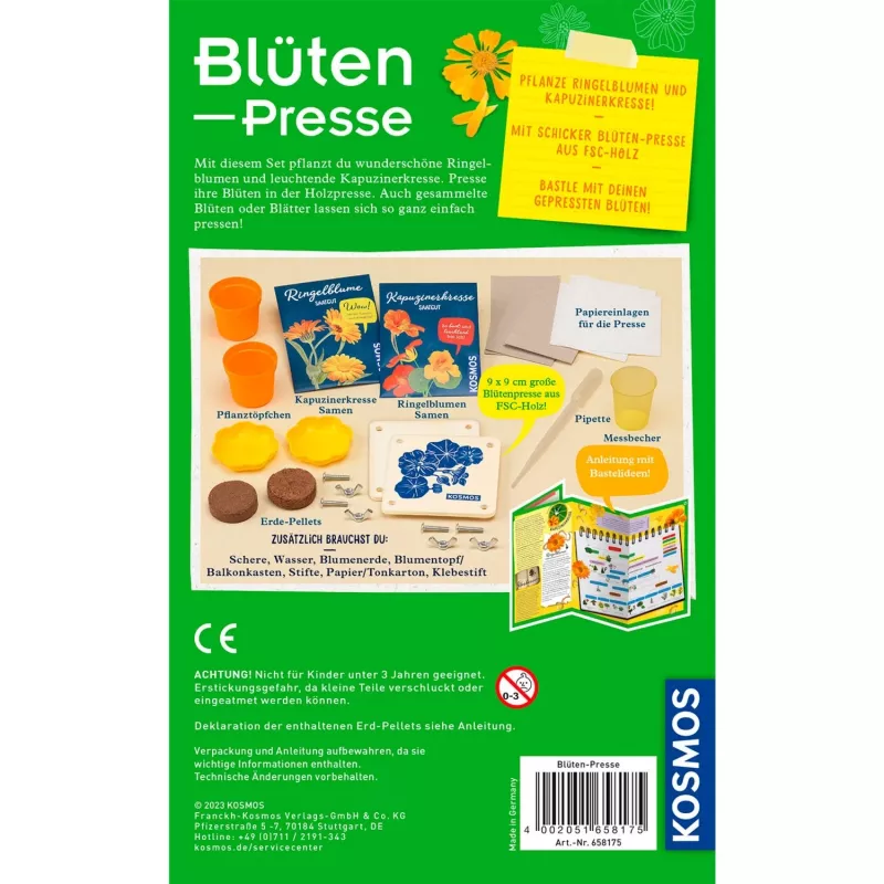 Kosmos kukkienkuivauspuristin kokeilupakkaus
