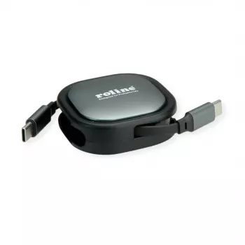 ROLINE USB2.0 rullattava kaapeli C-C ST/ST 1,2 m – kaapeli – digitaali/data (11.02.8420)