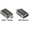 Good Connections sovitin USB 3.2 Gen.1 3.0 pistoke C USB-A-liitäntään galvanoidulla metallikotelolla (USB-AD302)
