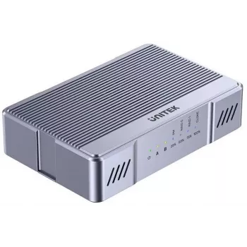 Unitek M.2-kotelo 2x 20 Gb/s RAID0/RAID1 ja levyjen kloonaus