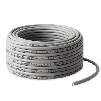 UTP-patchkaapeli QOLTEC CAT6 50 m kupari (Cu) harmaa