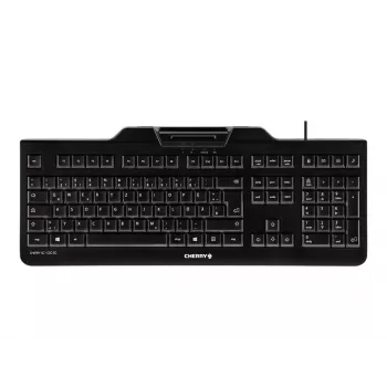 CHERRY KC 1000 SC näppäimistö USB QWERTZ sveitsiläinen musta