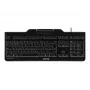 CHERRY KC 1000 SC näppäimistö USB QWERTZ sveitsiläinen musta