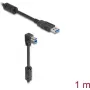 DeLOCK USB-kaapeli Type-A-pistoke Type-B-pistokkeeseen 90° alaspäin 1 m