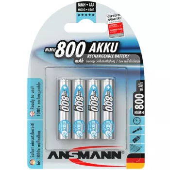 1x4 Ansmann maxE NiMH ladattava paristo Micro AAA 800 mAh 5035042