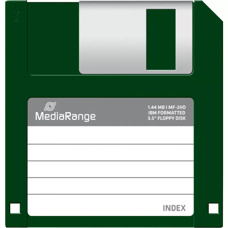 MediaRange MR200 3,5 tuuman 1,44 MB levykkeet, 10 kpl, mustat