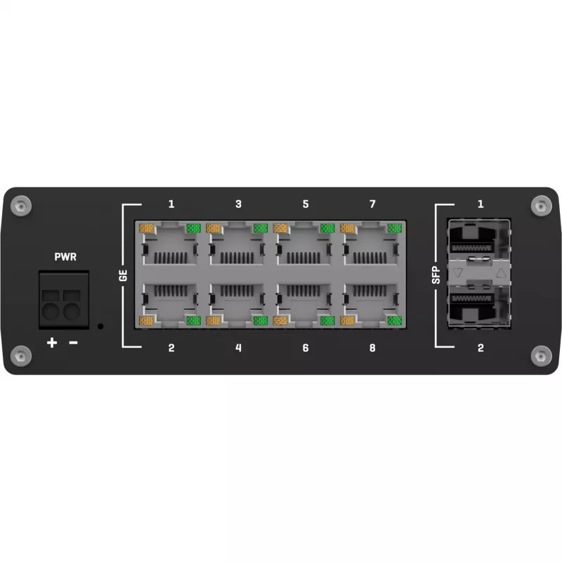 Teltonika TSW210 kytkin, 8x RJ45, 2x SFP