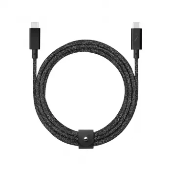 USB-kaapeli Native Union Belt USB 2.0 Type-C–Type-C 2,4 m musta