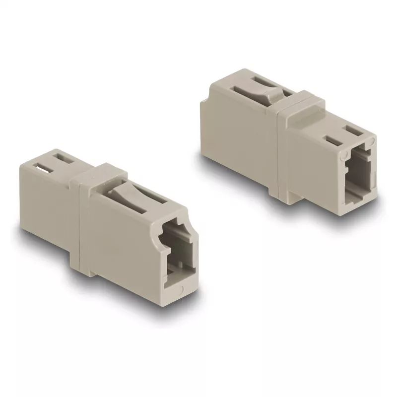 DeLOCK kuituliitin LC simplex -liitin LC simplex -liittimeen OM1/OM2 beige