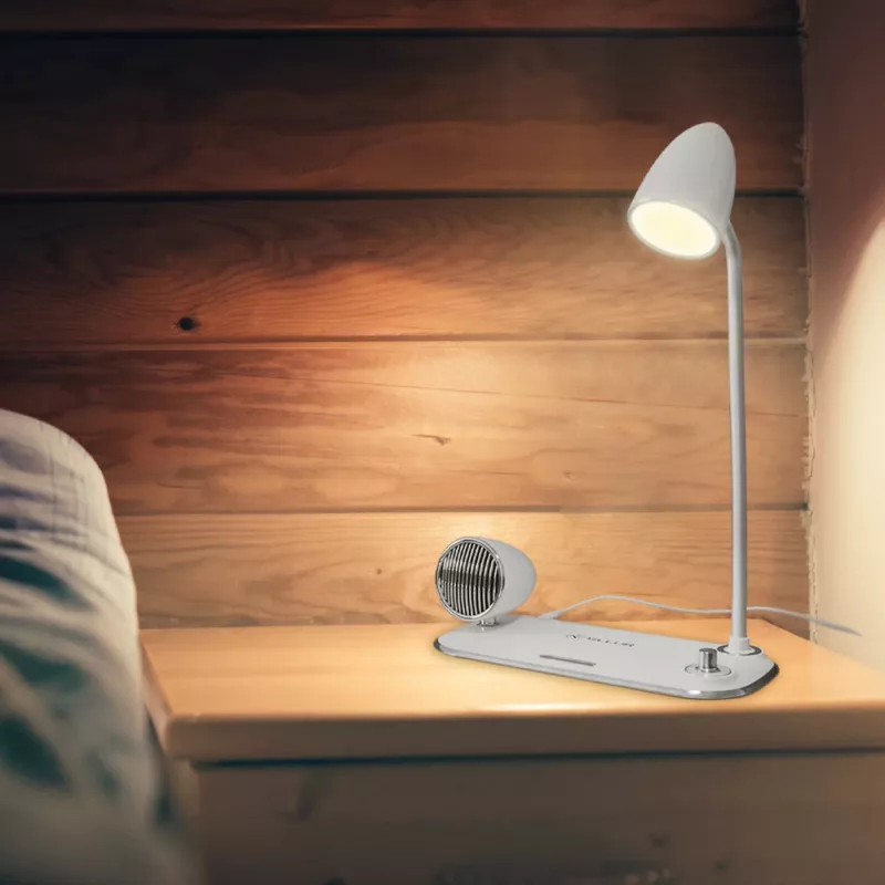 Langaton pöytälaturi Tellur TLL151371 Bluetooth-kaiuttimella ja pöytävalaisimella