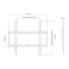 Sunne 32-55-EF kiinteä television seinäteline, 32-55 tuumaa, enintään 40 kg, VESA enintään 400x400, musta