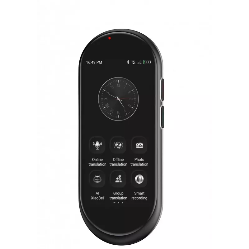 Kannettava puheentulkki MAXCOM MT100 4G, monikielinen puheentulkkaus, kompakti käsilaite