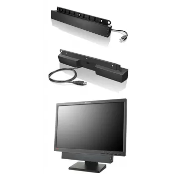 Lenovo USB-äänipalkki musta 2.0 kanavaa 2,5 W