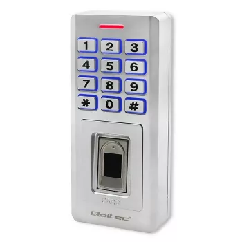 Sormenjälki- ja RFID-koodilukko QOLTEC 52447 IP68-suojauksella