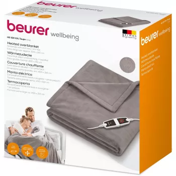Beurer HD 150 XXL Cosy Taupe lämpöhuopa, 200 x 150 cm