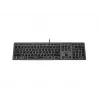 Johdollinen A4Tech-näppäimistö FX60H USB QWERTY – Full-Size 100 %, taustavalaistu valkoinen, harmaa, USB-keskitin