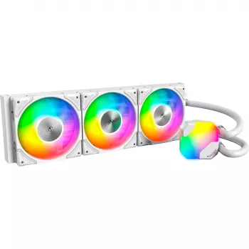 360mm jäähdytin Montech HyperFlow ARGB 360 White — 360mm nestejäähdytysjäähdytin PC:lle