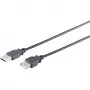 USB-kaapeli S/CONN 13-24045 USB 2.0 3 m musta