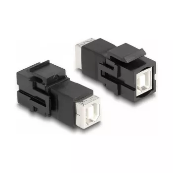 DeLOCK Keystone-moduuli USB 2.0 Type-B-naaras - USB 2.0 Type-B-naaras musta